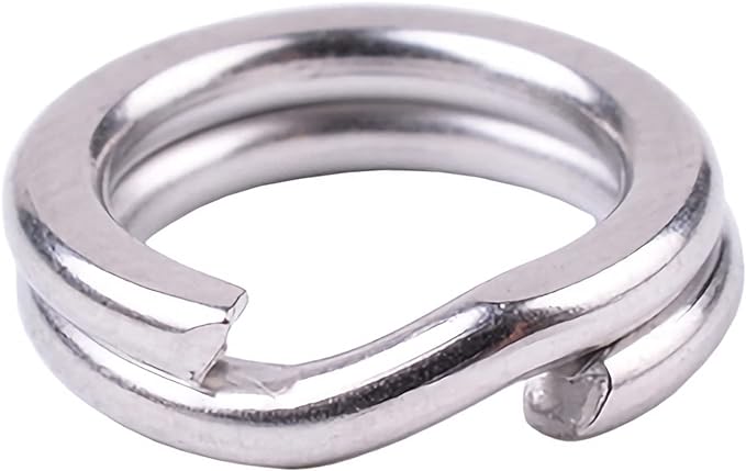 atibin swivel steel split ring fishing stainless steel connector rings snap saltwater 50lb 400lb  ‎atibin