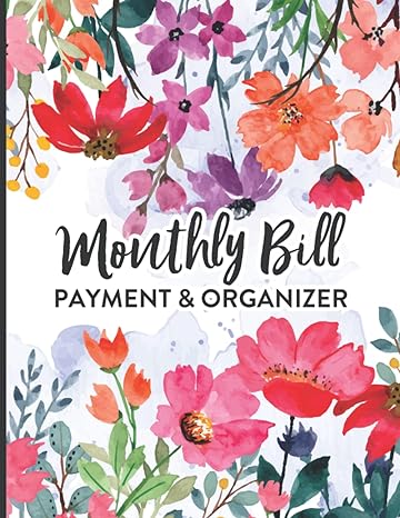 monthly bill payment and organizer bill payment tracker journal monthly bill planner tracker log book bill
