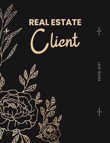 real estate client log book tracker for real estate agents appointment journal to organize transactions and