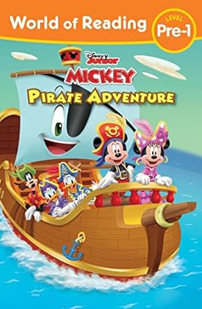mickey mouse funhouse world of reading pirate adventure  disney books 1368094031, 978-1368094030