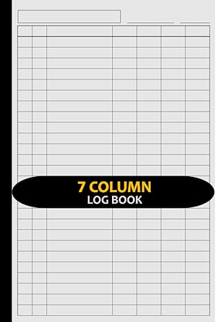 7 column log book customizable log book 7 column seven column notebook/columnar pad/multipurpose record