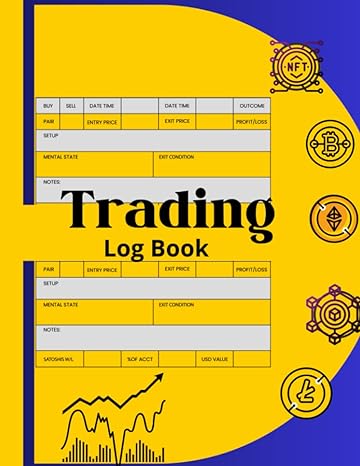 trading log book basic trade journal to record up trades in forex options crypto currency futures stocks day