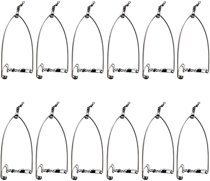 lldynw automatic fishing device spring loaded speed hook lazy person fish hooks 12 pack  ‎lldynw b08qj3l8dy