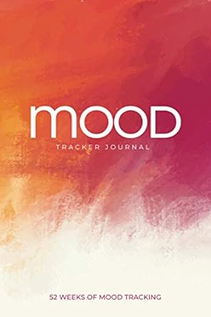 mood tracker journal 52 weeks of mood tracking watercolor log book for anxiety stress mental health self care