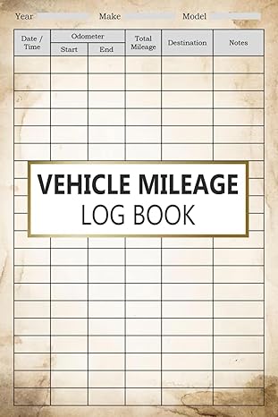 vehicle mileage log book mileage record book for business 1st edition abder rahmane b0cmq5qbb9