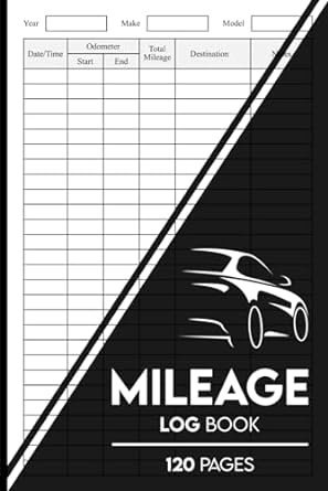 Mileage Log Book Vehicle Mileage Log Book For Taxes For Self Employed Auto Mileage Tracker To Record And Track Your Daily Mileage For Taxes 120 Pages