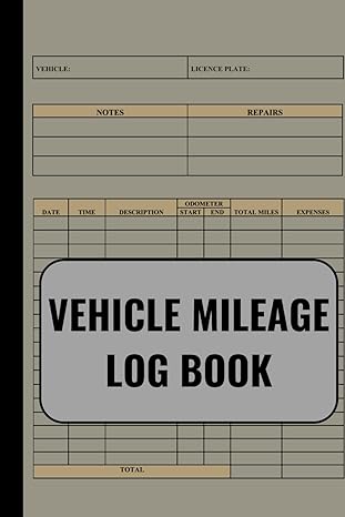 vehicle mileage log book car mileage tracker auto mileage log and expense record book ideal for self employed
