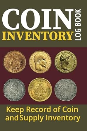 coin inventory log book kee record of coin and supply inventory 1st edition adita publishing b0cl34wj2k