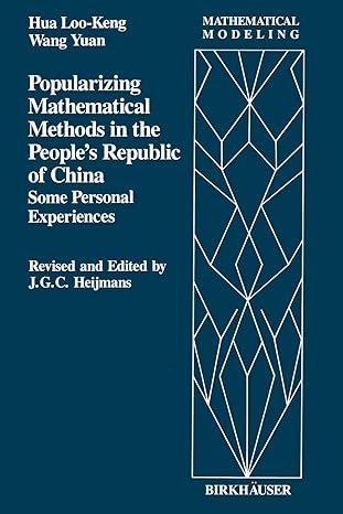 popularizing mathematical methods in the people s republic of china some personal experiences 1st edition