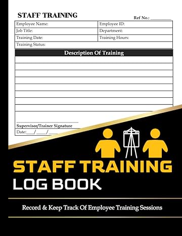 staff training log book record and keep track of employee training sessions 1st edition dae logbooks