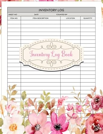 inventory log book inventory book for small business and home inventory tracker log book simple inventory