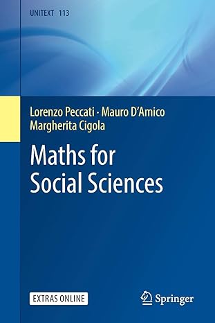 maths for social sciences 1st edition lorenzo peccati, mauro damico, margherita cigola 3030023354,