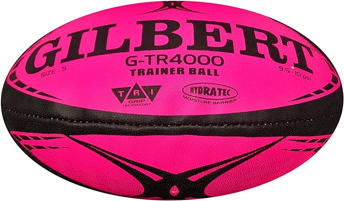 gilbert g tr4000 rugby training ball fluoro pink size 5  ‎gilbert b01n9orkuf