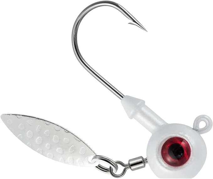 dr fish 10 pack fishing underspin jigs stand up jigs spinner blade painted freshwater saltwater 1/4oz 