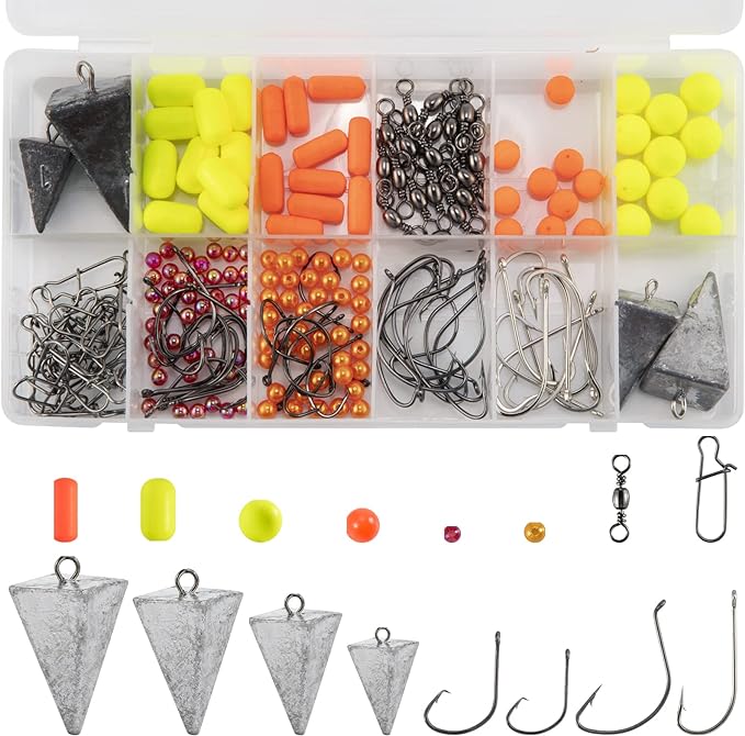 dr fish 204 pieces pompano rig making kit saltwater surf fishing rig accessories  ‎dr.fish b09dcr5rwg