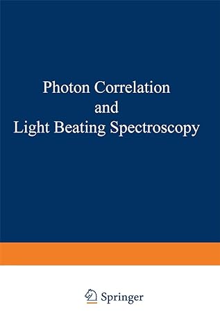 photon correlation and light beating spectroscopy 1st edition h. cummins 1461589088, 978-1461589082