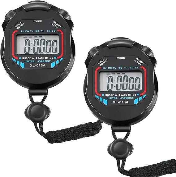 fomatrade pack of 2 waterproof stopwatch digital timer sport stop display 2 pcs  fomatrade b09f547hy9