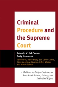 criminal procedure and the supreme court 1st edition rolando v. del carmen, craig hemmens 1442201568,