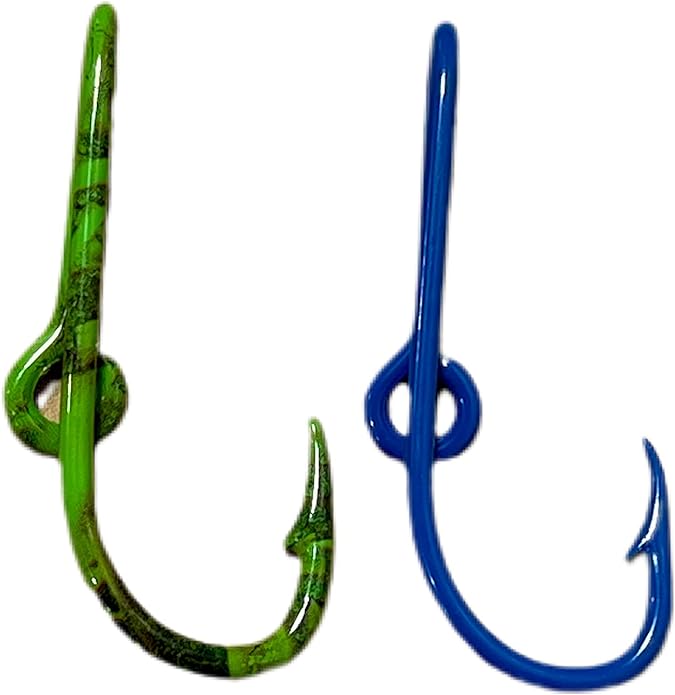 bt outdoorstwo eagle claw camo and blue fish hook hat pin camo fish  bt outdoors b01g2pyobc