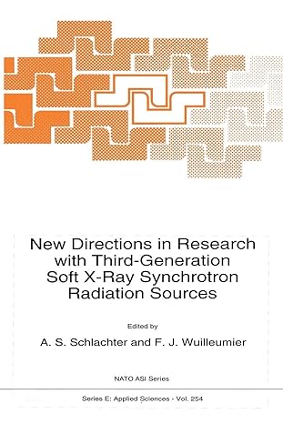 new directions in research with third generation soft x ray synchrotron radiation sources 1st edition a.s.
