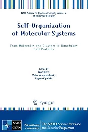 self organization of molecular systems from molecules and clusters to nanotubes and proteins 1st edition nino