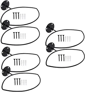 besportble 4 pcs rugby wall mount sports ball holder football display rack football holder  ‎besportble