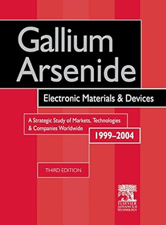 gallium arsenide electronics materials and devices a strategic study of markets technologies and companies