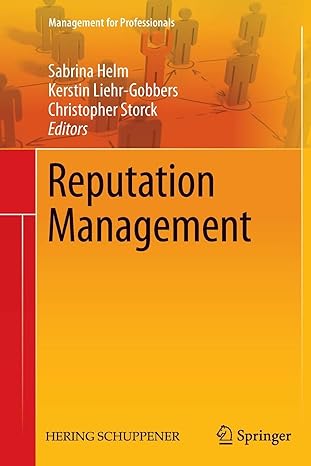 reputation management 2011 edition sabrina helm ,kerstin liehr-gobbers ,christopher storck 3642270743,