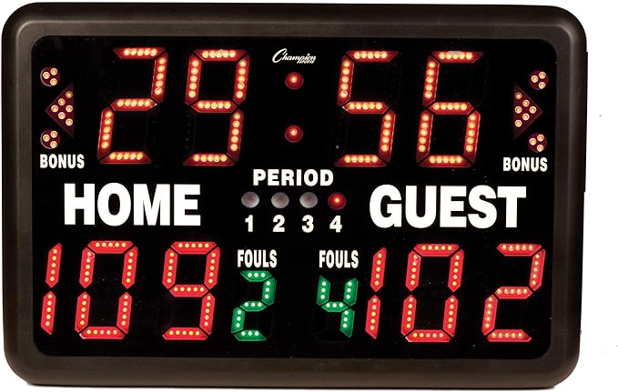 champion sports t90 tabletop indoor electronic scoreboard  champion sports b000xqp7e0