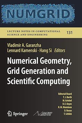 numerical geometry grid generation and scientific computing proceedings of the 9th international conference