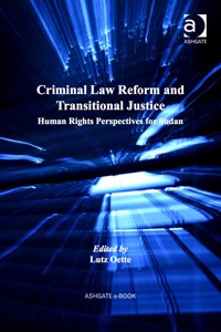 criminal law reform and transitional justice human rights perspectives for sudan 1st edition lutz oette