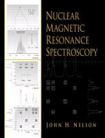 nuclear magnetic resonance spectroscopy 1st edition john h. nelson 0130334510, 978-0130334510