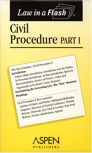 civil procedure part i 1st edition steven emanuel 0735551693, 9780735551695