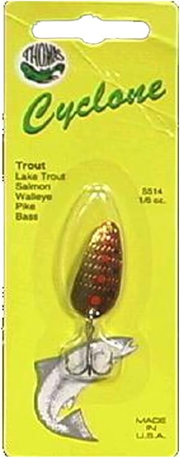 ‎thomas and friends spinning lures cyclone fishing equipment 1/6 oz gold/red  ‎thomas & friends b003oc7i74