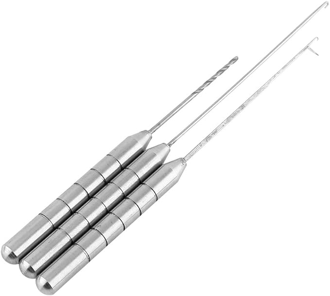 ?tiiyee aluminum alloy fishing bait needle 3 in 1 combo set carp fish drill for making rigs  ?tiiyee