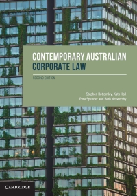 contemporary australian corporate law 2nd edition stephen bottomley, kath hall, peta spender, beth nosworthy
