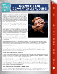 corporate law 1st edition speedy publishing 1635013771, 9781635013771