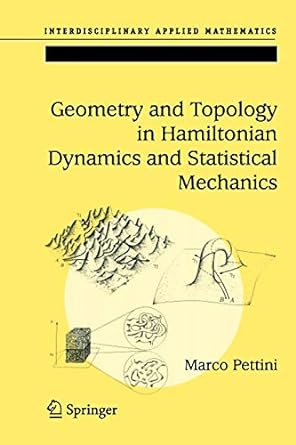 geometry and topology in hamiltonian dynamics and statistical mechanics 1st edition marco pettini 1441921648,
