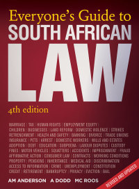 everyones guide to south african law 4th edition adriaan anderson 1770228233, 9781770228238