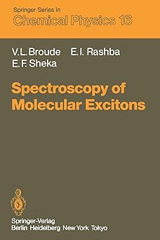 spectroscopy of molecular excitons 1st edition vladimir l. broude, emmanuel i. rashba, elena f. sheka