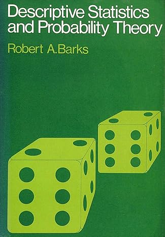 descriptive statistics and probability theory 1st edition robert: barks 0091125111, 978-0091125110