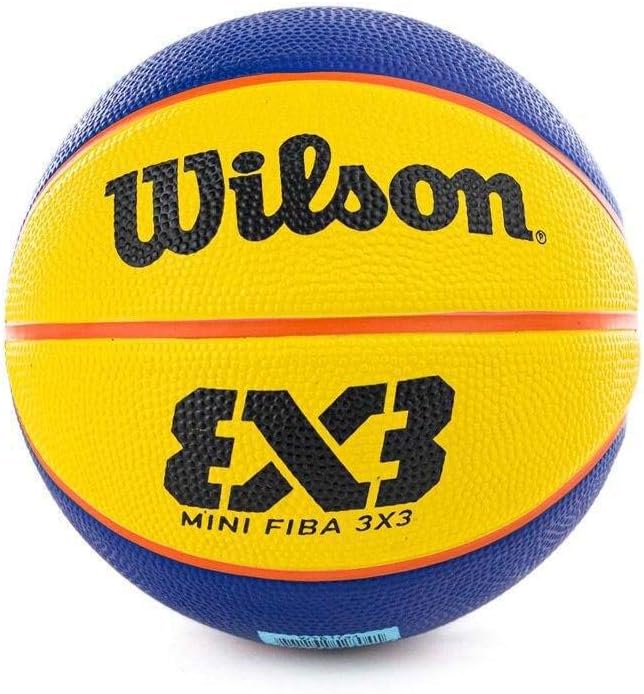 wilson unisex s fiba 3x3 mini rubber basketball brown  ‎wilson b01nb1g9st