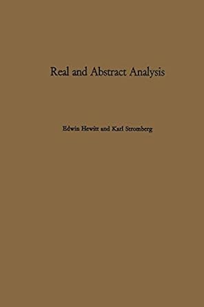 real and abstract analysis 1st edition e hewitt ,k stromberg 3540780181, 978-3540780182