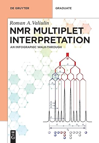 nmr multiplet interpretation an infographic walk through 1st edition roman a. valiulin 3110608359,