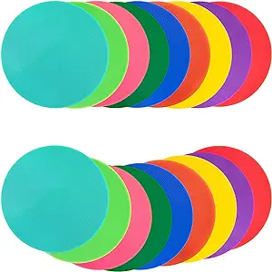 vhxorrz spot markers 18 pcs 9 inch 10 inch non slip rubber agility markers for football  ‎vhxorrz b08xlhy2ft