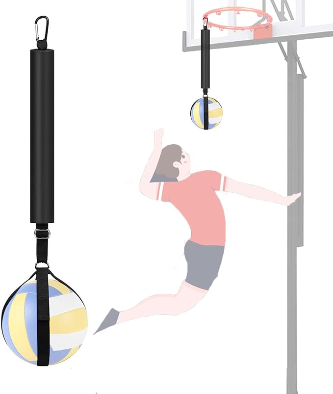 ‎lamooer volleyball training equipment aid solo volleyball spike trainer kit for beginners  ‎lamooer