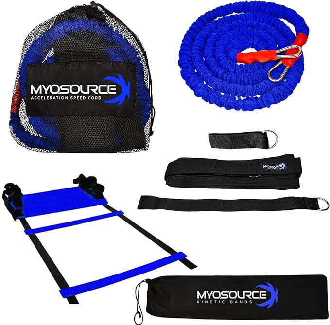 kinetic bands speed and agility exercise ladder kit acceleration speed cord and speed training workout 