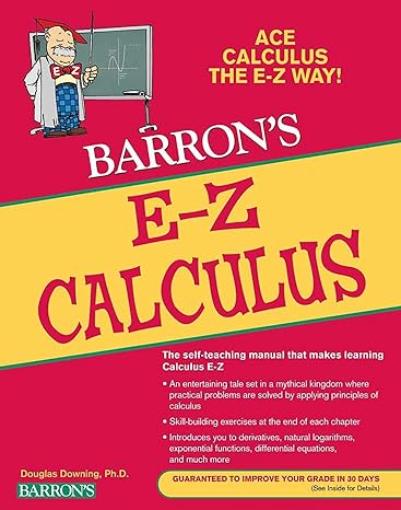 e-z calculus 5th edition douglas downing 0764144618, 978-0764144615