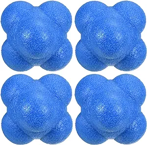 m meterxity 4 pack reaction ball tpr high difficulty flexibility apply to sports exercise daily use 47 x 47 x