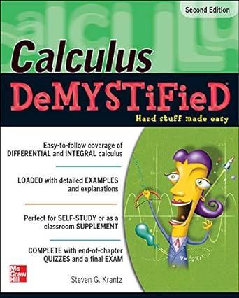 calculus demystified 2nd edition steven krantz 0071743634, 978-0071743631